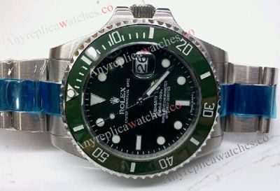 Stainless Steel Green Face 41mm Rolex Submariner Replica Watches Extra Large
